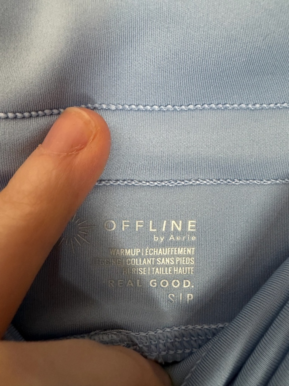 Offline by Aerie Light Blue Jogger-Style Leggings - Picture 3 of 3